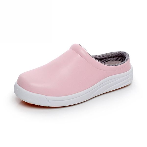 Dongdaemun Women's Slippers, Lightweight, Sandals, Waterproof, Cooking Shoes, Non-Slip, Kitchen Shoes, Mule, Room Shoes, Unisex, Pink