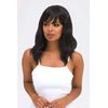 Black long wavy bob wig (lob): Sigrid black #1B