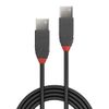 LINDY 36691 USB 2.0 Type A to A Cable, Anthra Line - Black, 0.5m