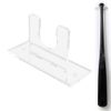 Acrylic Vertical Softball & Signed Baseball Bat Wall Rack - Memorial Bat Collection Display Holder