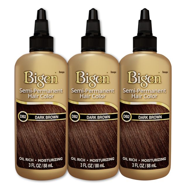 DB2 Dark Brown Bigen Semi Permanent Hair Color (3 Pack)