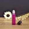 10ml Glass Roller on Bottles with Stainless Steel Roller Ball 6pcs- Refillable Essential Oil Roller Bottles with Lid Opener Pry Tool & 1 Transfer Pipettes, Great for Aromatherapy, by JamHooDirect