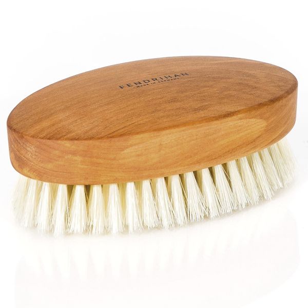 Fendrihan Genuine Boar Bristle and Pear Wood Military Hair Brush, Made in Germany VERY SOFT LIGHT BRISTLE