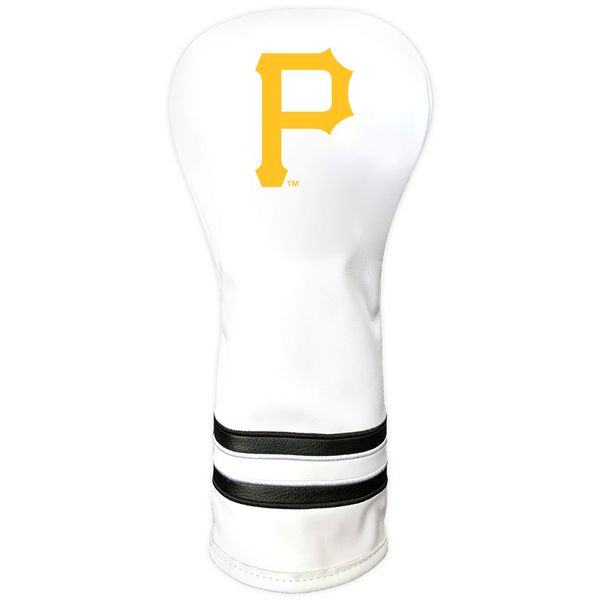 Team Golf MLB Pittsburgh Pirates White Vintage Fairway Golf Club Headcover, Form Fitting Design, Retro Design & Superb Quality