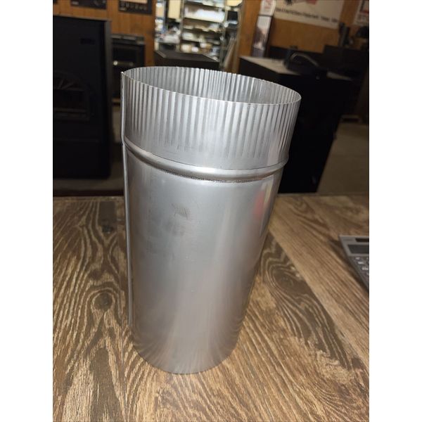 6”x12” rigid stainless steel stove pipe