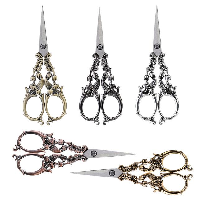 Cheap Small Cross Stitch Scissors Fabric Craft DIY Women Household Sewing  High Quality Steel Embroidery Sewing Tailor's Scissors