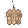 Ornament - Dungeon Master - Raw Wood 3x3in