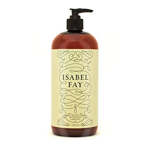 32 Oz, NO Parabens NO Glycerin, Natural Personal Lubricant for Sensitive Skin, Isabel Fay - Water Based - Best Personal Lube for Women and Men