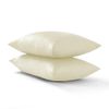 WEAVERS: 3 Pcs Luxurious Plain Frilled Valance Deep Fitted Sheet, Includes Pillowcase Pair. (Size Double Colour Cream)