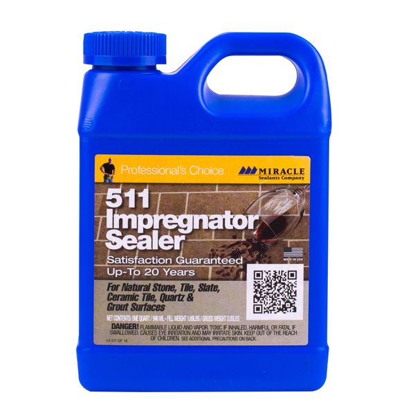 Miracle Sealants 511QT6 511 Impregnator Sealer, Quart, Clear