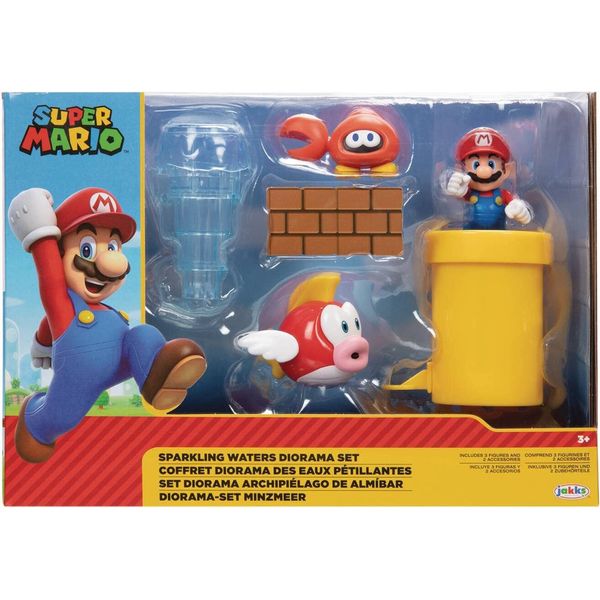 Redcolorful Nintendo 2.5" Sparkling Waters Diorama Set