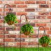 CERBIOR Adjustable Shepherd Hook, Plant Hanger with Coating Metal Hook Hangers