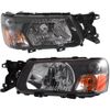 Headlight Assembly Set For 2005 Subaru Forester Left Right Composite With Bulb