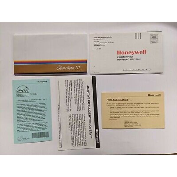 User Manual for Honeywell Chronotherm III Programmable Thermostat