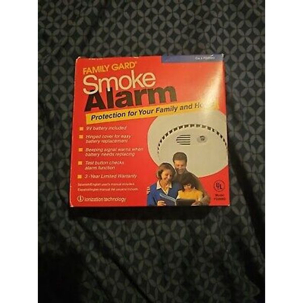 Vintage Family Gard Smoke Detector FG888D