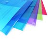 Rapesco 0689 Popper Wallets, A5, Assorted Transparent Colours, Pack of 5