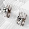 HIEMEY Passage Glass Door Knobs Interior, Crystal Door Knobs for Hall and Closet, Brushed Nickel, BS-013