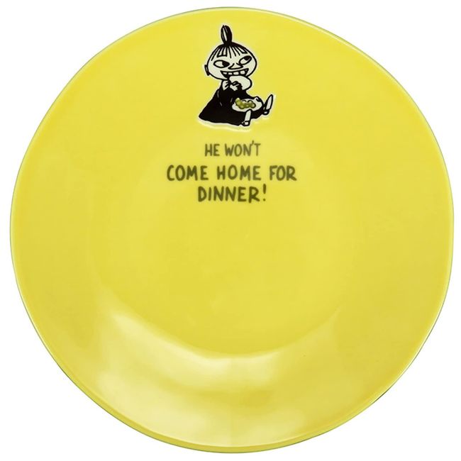 Yamaka Shoten MOOMIN MM4702-330 Huver Plate, Plate, Diameter Approx. 7.5 inches (19 cm), Little My Yellow, Microwave, Dishwasher Safe, Moomin Goods, Scandinavia, Mother's Day, Gift, Tableware, Gift,