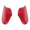 eXtremeRate Transparent Clear Red Replacement Handle Grips for Nintendo Switch Pro Controller, DIY Hand Grip Shell for Nintendo Switch Pro - Controller NOT Included