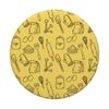 Baking Tools Ingredients Pattern Cute Pastry Chef Baker Gift PopSockets Swappable PopGrip
