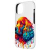 Dripping Paint Art Irish Water Spaniel Case for iPhone 14