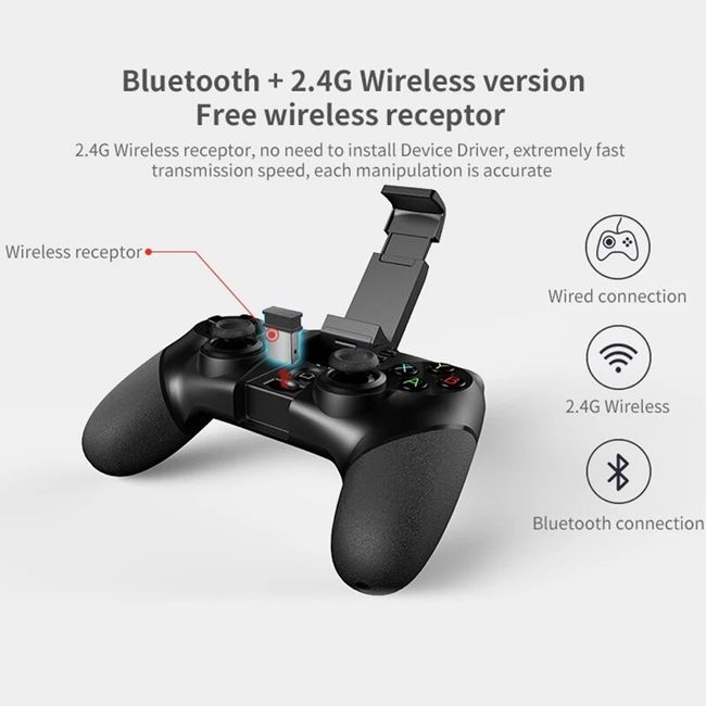 Bluetooth 2.4G Switch Pro Controller Gamepad For Nintend Switch Lite Steam  Game Joystick PC TV Box Smart Phone Tablet PS3 - AliExpress