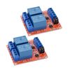 [2-Pack] DC 5V Relay Module 2-Channel Relay Switch with Optocoupler Isolation High/Low Level Trigger
