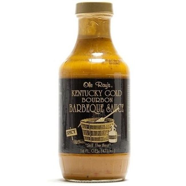 Ole Ray's Kentucky Gold Bourbon Barbecue Sauce (2 Pack of 16 Oz. Bottles)