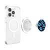 Two Kisses Collided Boyish Blue Lips Pattern PopSockets PopGrip for MagSafe