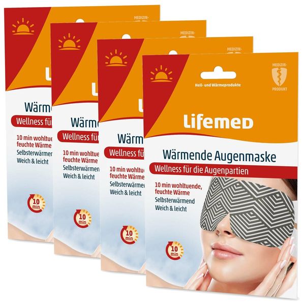 Set of 4 Heat Mask Eye Mask Relaxation Warming Relax Face Mask-