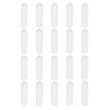 Sourcing Map 120Pcs PVC Round Rubber End Caps, 6mm ID, White