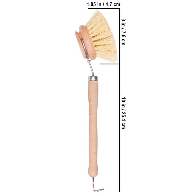 Redecker Tampico Fiber Replacement Head Made with Untreated Beechwood,  2-Inches