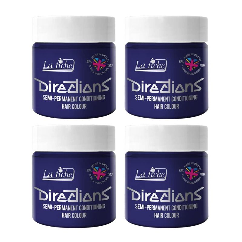 La Riche Directions Semi Permanent Hair Colour, Pack of 4 100 ml Tubs ...