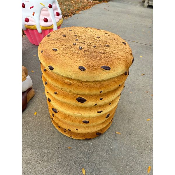 RARE Chocolate Chip Cookie Stool Stack Dessert Trend Home Decor TikTok Viral