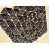 Black Triangle Matte and Glossy Mixed Mosaic Glass