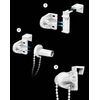 QWORK® 17 mm Roller Blind Bracket, Roller Blind Clamp-Fix, Replacement Parts Roller Blind, Window Roller Blind Repair Kit
