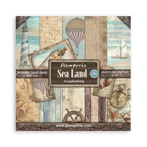 Stamperia Scrapbook pad, Multi-Coloured, 20,3 x 20,3 x 0,1 cm