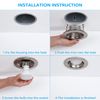 TORCHSTAR 12-Pack 4 Inch Stylish Decor Recessed Light Trim, Metal Can Light Trim, Step Baffle with Ring, Fit Halo/Juno Remodel Recessed Housing, 4 Inch Trim for PAR16, PAR20, BR20, Satin Nickel