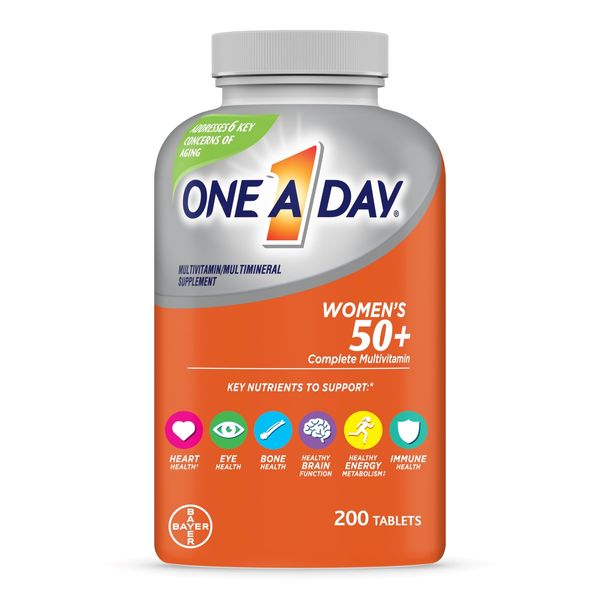 One A Day Women's 50 Plus Healthy Advantage Multivitamin 200 Count Tablets
