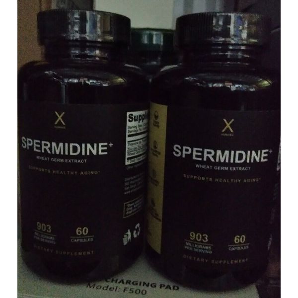 HumanX Spermidine Wheat Germ Extract 90 mg Aging Support -60 Capsules x 2=120