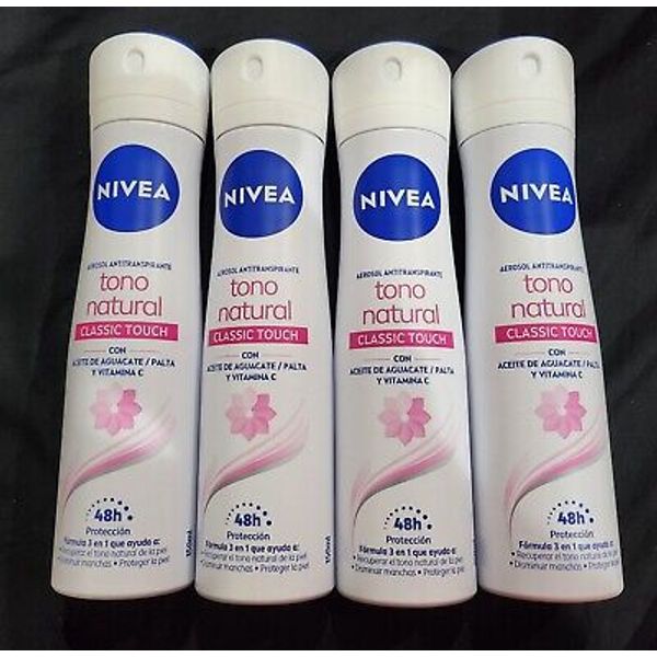 4 NIVEA Desodorante Aclarado Natural