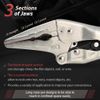 FIRSTINFO H5429 Patented Self-Adjusting Locking Plier, Automatic Locking, Long Nose, 7-Inch