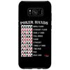 Galaxy S8+ Poker Hands Cheat Sheet Casino Games Card Player Gift Case