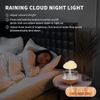 Rain Cloud Humidifier LED Diffuser Multicolor LED Light Home Aromatherapy Ultrasonic Wooden accent