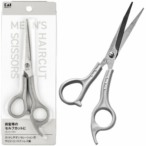 Kai Corporation KAI Hair Cutting Scissors Stainless Steel Blade Men&#39;s Haircutting Scissors Self-Cut KQ3206