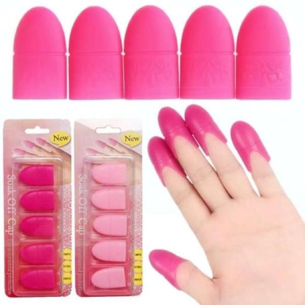 Nail art off cap, quick cap, gel nail removal silicone cap_MC