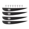 Brunelli Wakeboard Fin Set of 4 Suitable for Wood Flex Pro