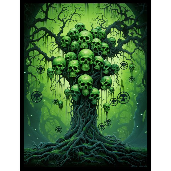 MTG (Golgari Green/Black Tree of The Dead) - 100ct Matte TCG Art Card Sleeves by Ai Armor