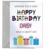 Happy Birthday Daisy - Birthday Card For Daisy