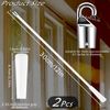 2-Pack Blind Wand Replacement Set - Adjustable Window Blind Pull Rods with Hook & Grip for Vertical Blinds | Curtain Opener Stick with Pole Hook (Clear)
